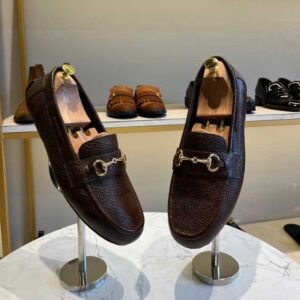Brown Full Grain Loafers