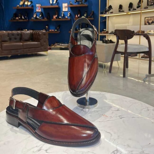 Cherry-Wine-Sandals-Peshawari (1)