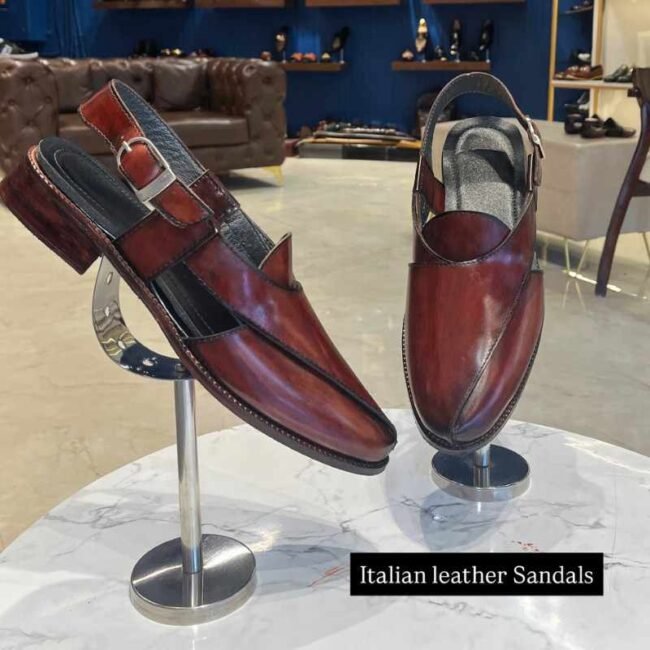 Cherry-Wine-Sandals-Peshawari (2)
