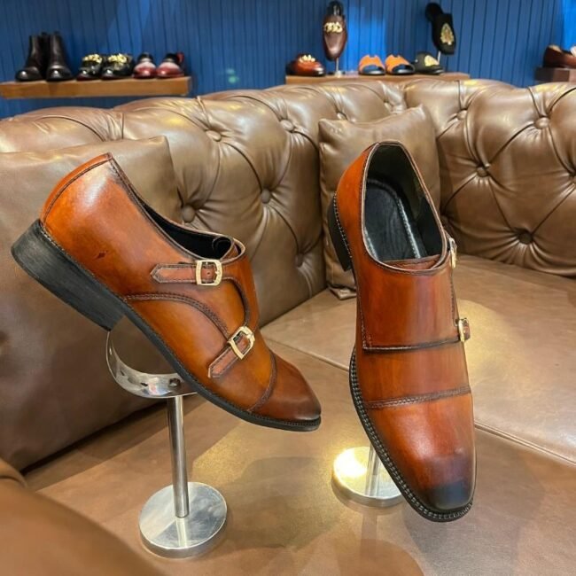 Handpainted-Italian-Leather-Double-Monks