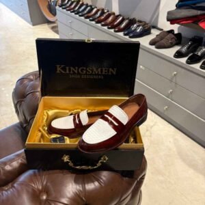 Italian Leather Braided Loafers