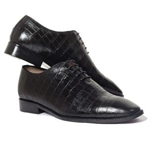 Black Croc Oxford Shoes (4)