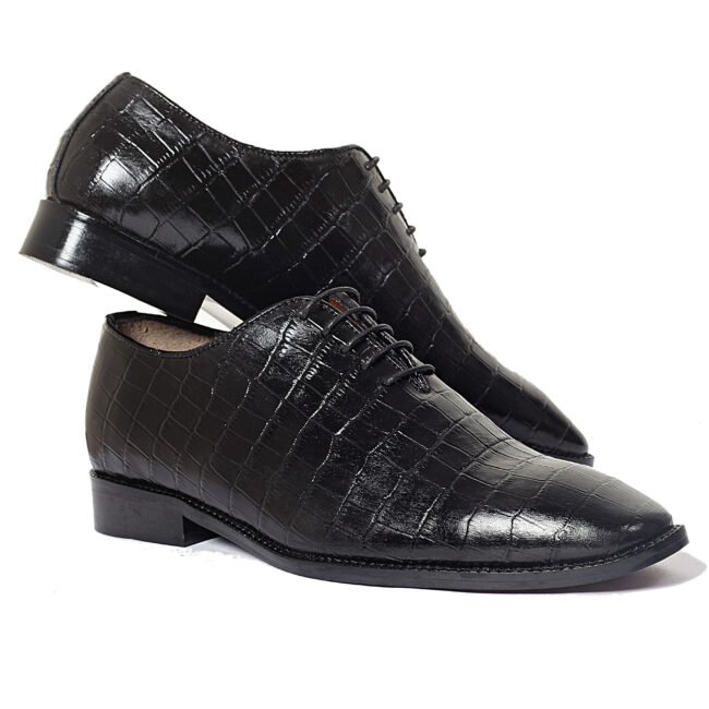 Black Croc Oxford Shoes (4)