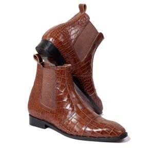 Crocodile Chelsea Ankle Boots