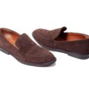 Men Bow Suede Penny Loafers (2)