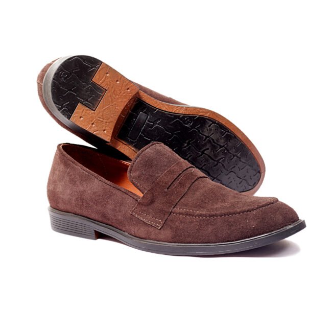 Men Bow Suede Penny Loafers (4) Men Bow Suede Penny Loafers (4)