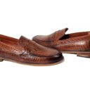 Men Textured Leather Formal Loafers (3)
