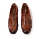 Men Textured Leather Formal Loafers (4)