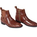 Men's Brown Buckle Ankle Boots (3)