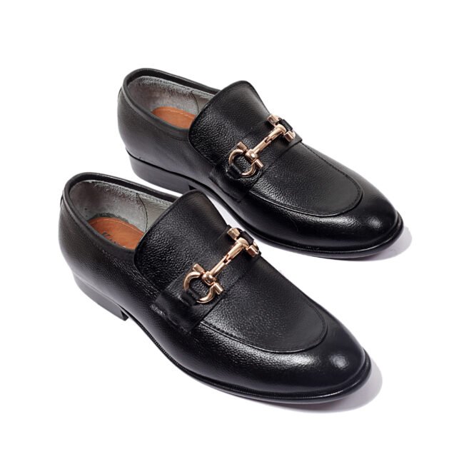 Textured Formal Slip-On Loafers Textured Formal Slip-On Loafers